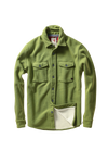 Relwen Pique Fleece Workshirt in Bright Olive