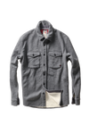 Relwen Pique Fleece Workshirt in Dark Grey Heather