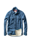 Relwen Pique Fleece Workshirt in Dark Marine