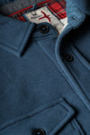 Relwen Pique Fleece Workshirt in Dark Marine