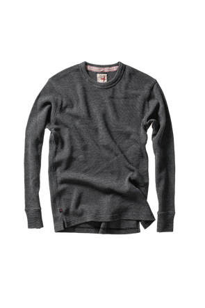 Relwen Bi-Waffle Crew in Charcoal