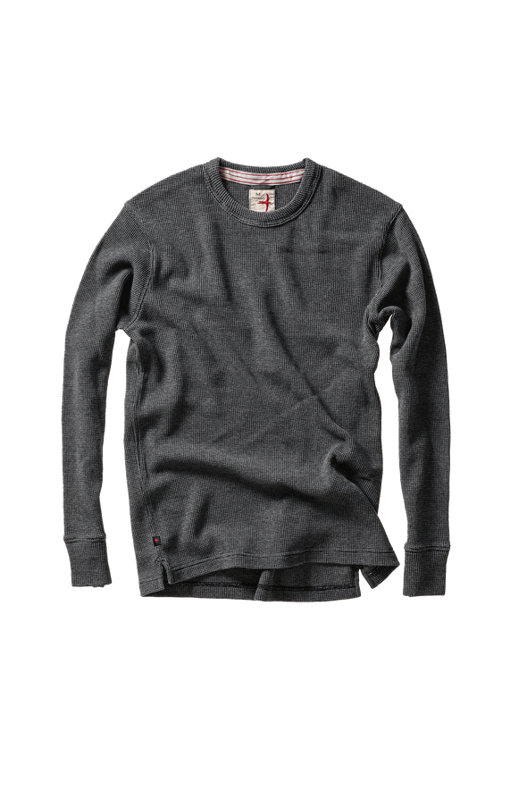 Relwen Bi-Waffle Crew in Charcoal