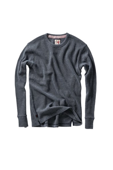 Relwen Bi-Waffle Crew in Navy