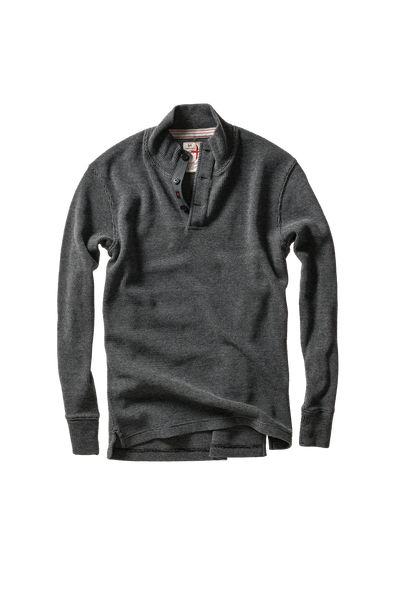 Relwen Bi-Waffle Mock in Charcoal