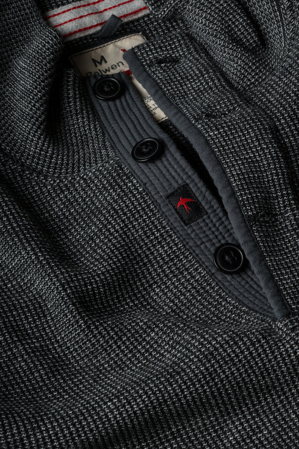 Relwen Bi-Waffle Mock in Charcoal