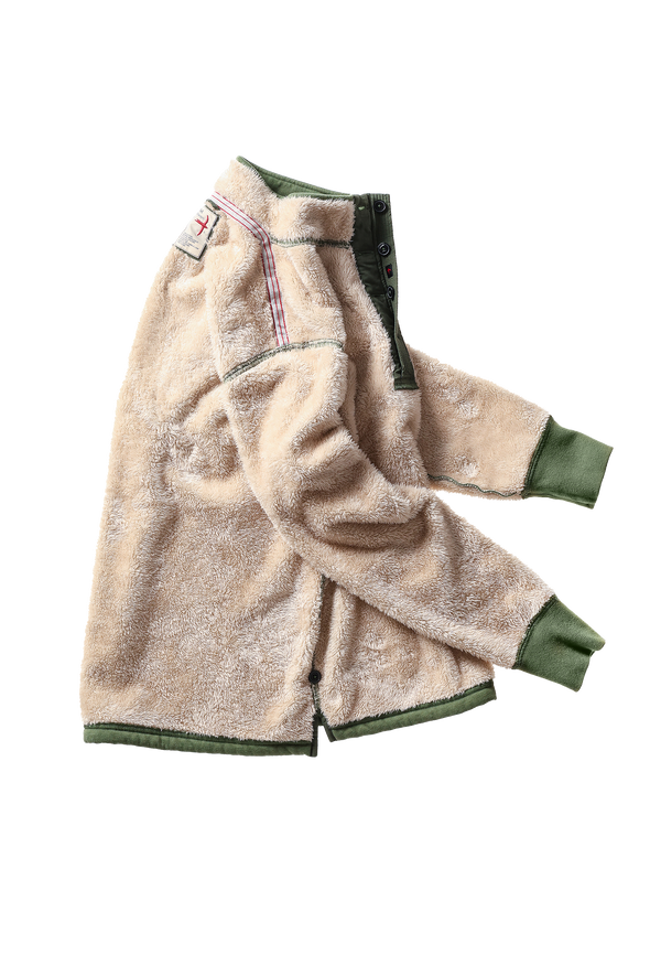 Relwen Superfleece Mock in Bright Loden Heather