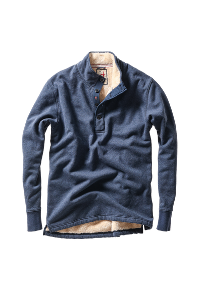 Relwen Superfleece Mock in Navy