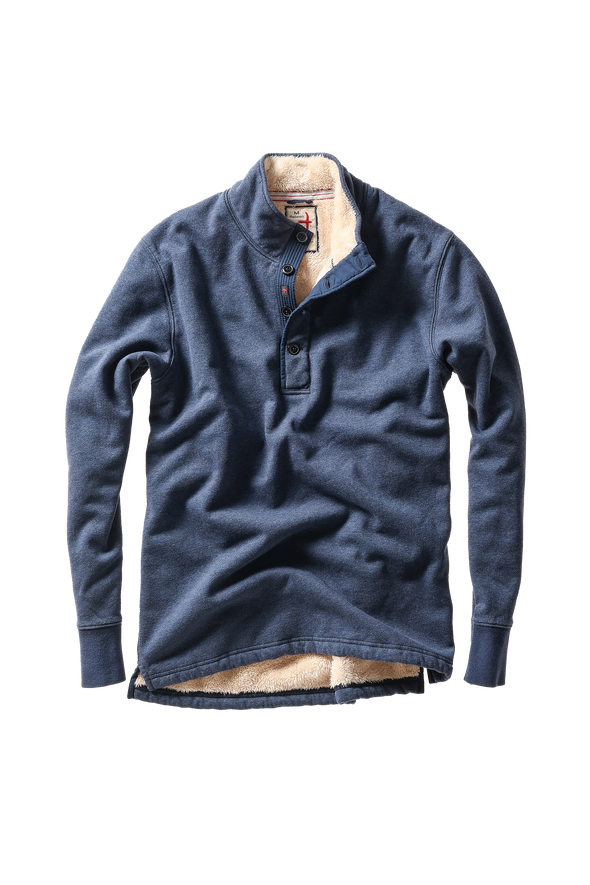 Relwen Superfleece Mock in Navy