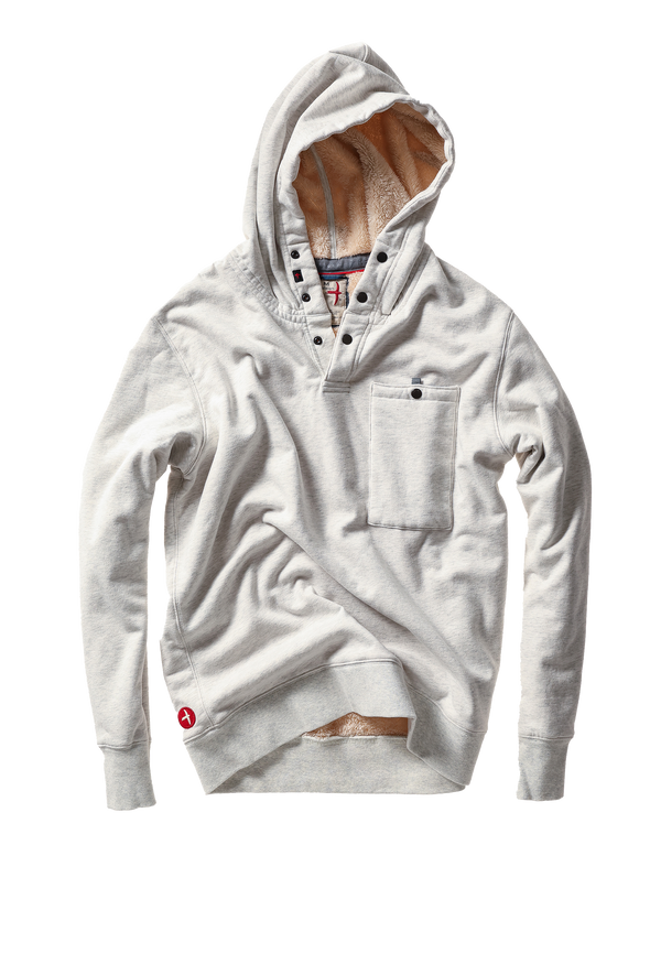 Relwen Superfleece Hoodie in Chalk Heather