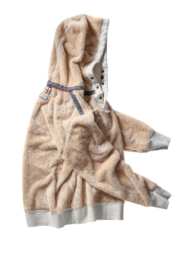 Relwen Superfleece Hoodie in Chalk Heather