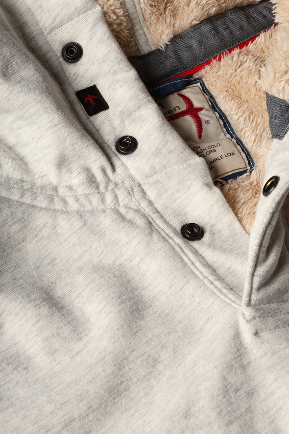 Relwen Superfleece Hoodie in Chalk Heather