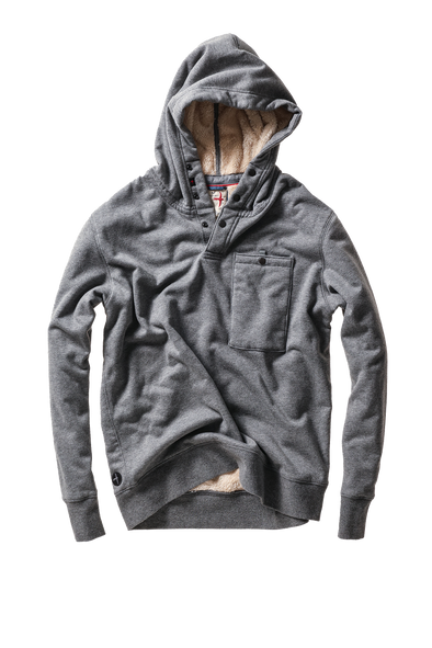 Relwen Superfleece Hoodie in Dark Grey Heather