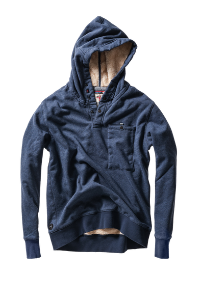 Relwen Superfleece Hoodie in Navy Heather