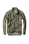 Relwen Sheared Fleece Half-Zip in Olive Fade