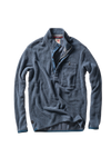 Relwen Terry Snap-Zip Mock in Cadet Navy