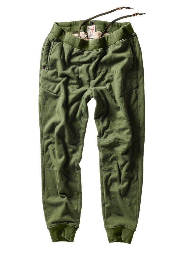 Relwen Superfleece Trackpant in Bright Loden Heather