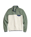 Marine Layer Corbet Colorblock Pullover in Olive/Oatmeal