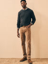 Faherty Stretch Terry 5 Pocket Pant in Bark Brown