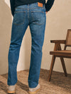 Faherty Organic Cotton Slim Straight Jean in East Lake Wash