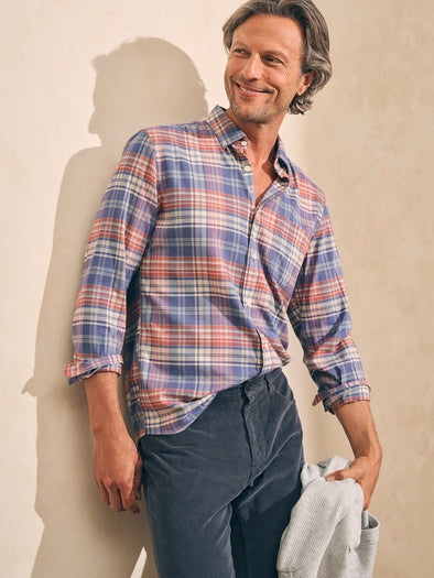 Faherty All Time Shirt in Autumn Plaid