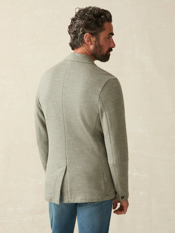 Faherty Inlet Blazer in Olive Brush Melange