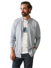 Faherty Coastline Knit Shirt in Oceanside Blue