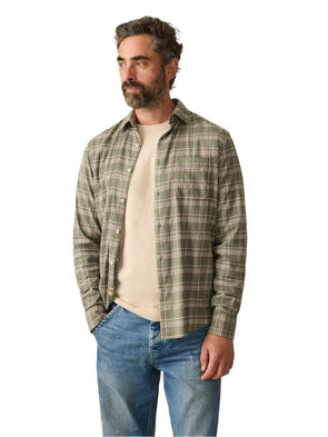 Faherty Coastline Knit Shirt in Pleasant Hill Plaid