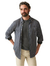 Faherty Coastline Knit Shirt in Twilight Check