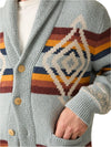 Faherty SPJ Cardigan Sweater in Mountain River Ombre