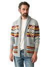 Faherty SPJ Cardigan Sweater in Mountain River Ombre