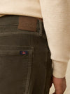 Faherty Stretch Terry Corduroy 5 Pocket Pant in Mountain Forest