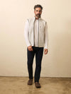 Faherty Epic Quilted Vest in Ivory Peak Heather