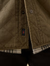 Faherty Doug Good Feather Reversible Bondi Jacket in Prairie Olive