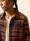 Faherty High Ridge Twill Studio Jacket in Unisex Night Time Fire Stripe
