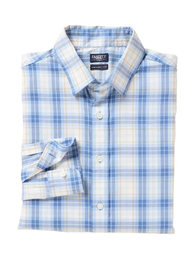 Faherty Movement LS Shirt in Harbor Point Plaid