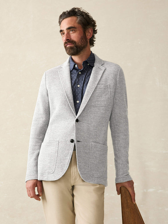 Faherty Inlet Blazer in Heather Grey