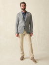 Faherty Inlet Blazer in Medium Grey Melange