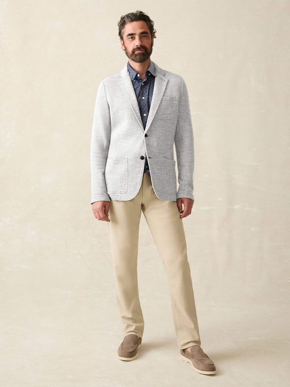 Faherty Inlet Blazer in Heather Grey