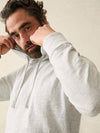 Faherty Slub Hoodie in Light Grey Heather