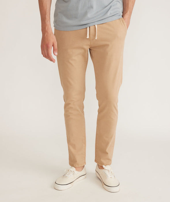 Marine Layer Saturday Pant Slim Fit in Faded Khaki