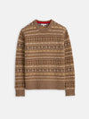 Alex Mill Fair Isle Crewneck Sweater in Camel Combo