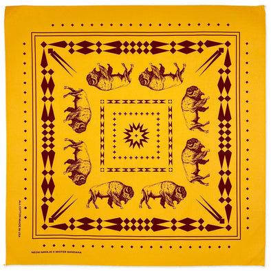 Mister Bandana Great Plains Buffalo in California Gold