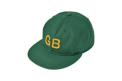 Green cap with 'GB' logo on a white background