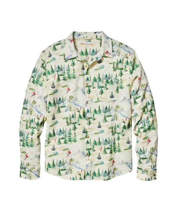 Marine Layer Slope Stretch Selvage Shirt in Ski Mountian