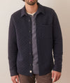 Marine Layer Corbet Quilted Overshirt in Navy