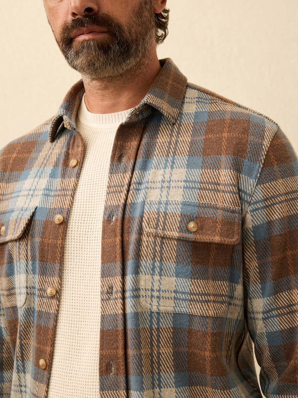 Faherty LS Legend Sweater Shirt in Bear River Plaid