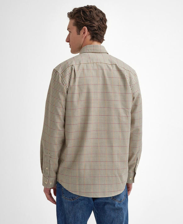 Barbour Henderson Thermo Weave Long-Sleeved Shirt in Ecru