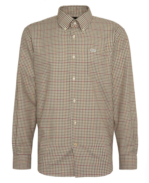 Barbour Henderson Thermo Weave Long-Sleeved Shirt in Ecru