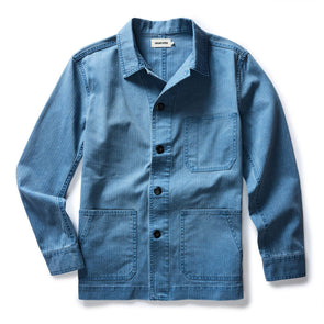 Taylor Stitch Ojai Jacket in French Blue Herringbone