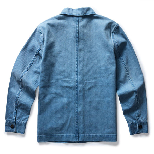 Taylor Stitch Ojai Jacket in French Blue Herringbone